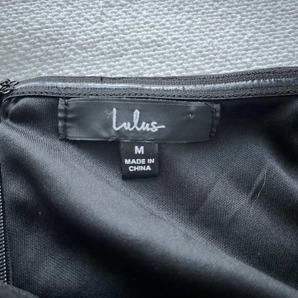 Lulu's After Hours Black Strapless Ruffled Maxi Dress - Color: Black, Size: M - Picture 6 of 7